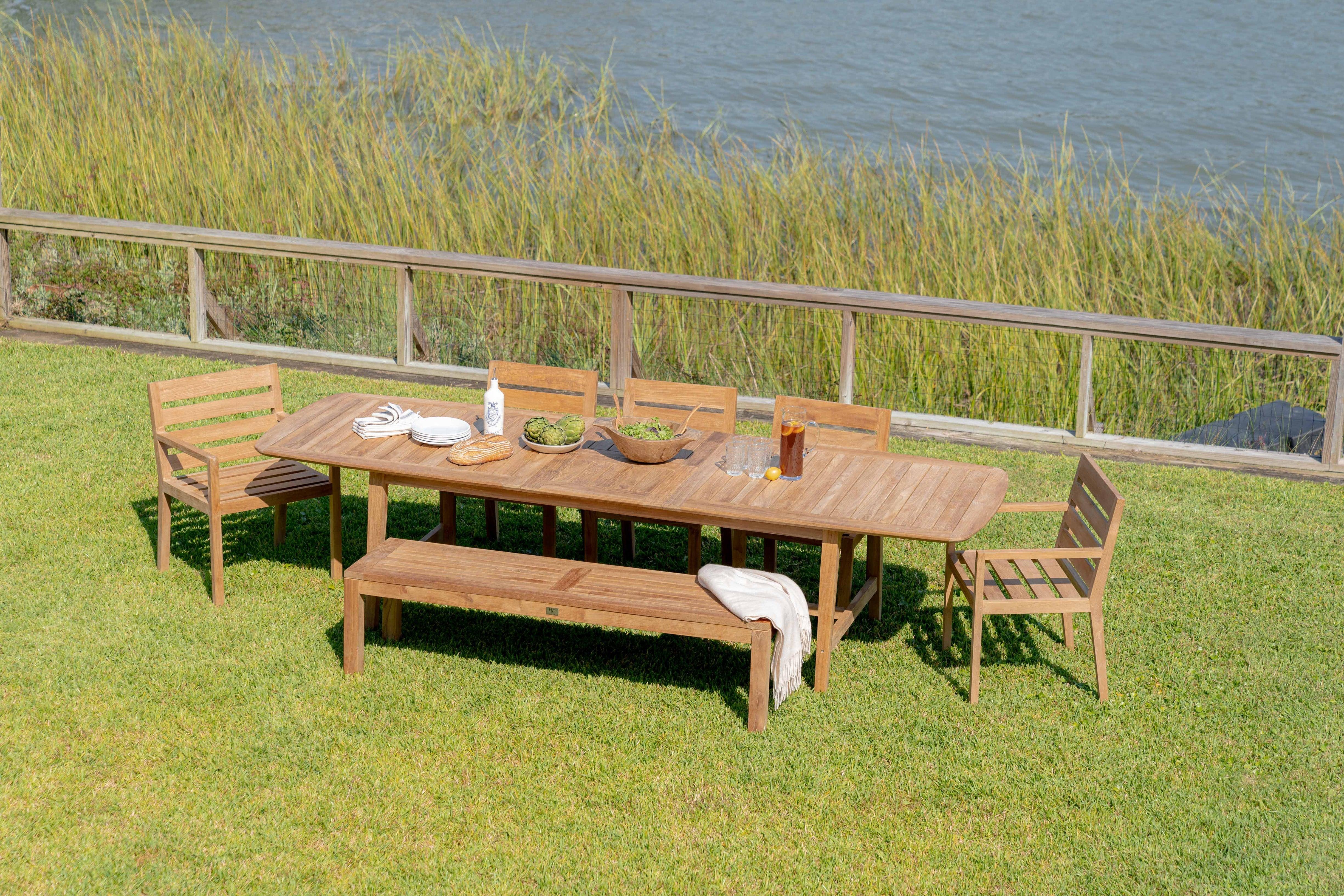 Harbor Classic Teak Wood Outdoor Dining Set