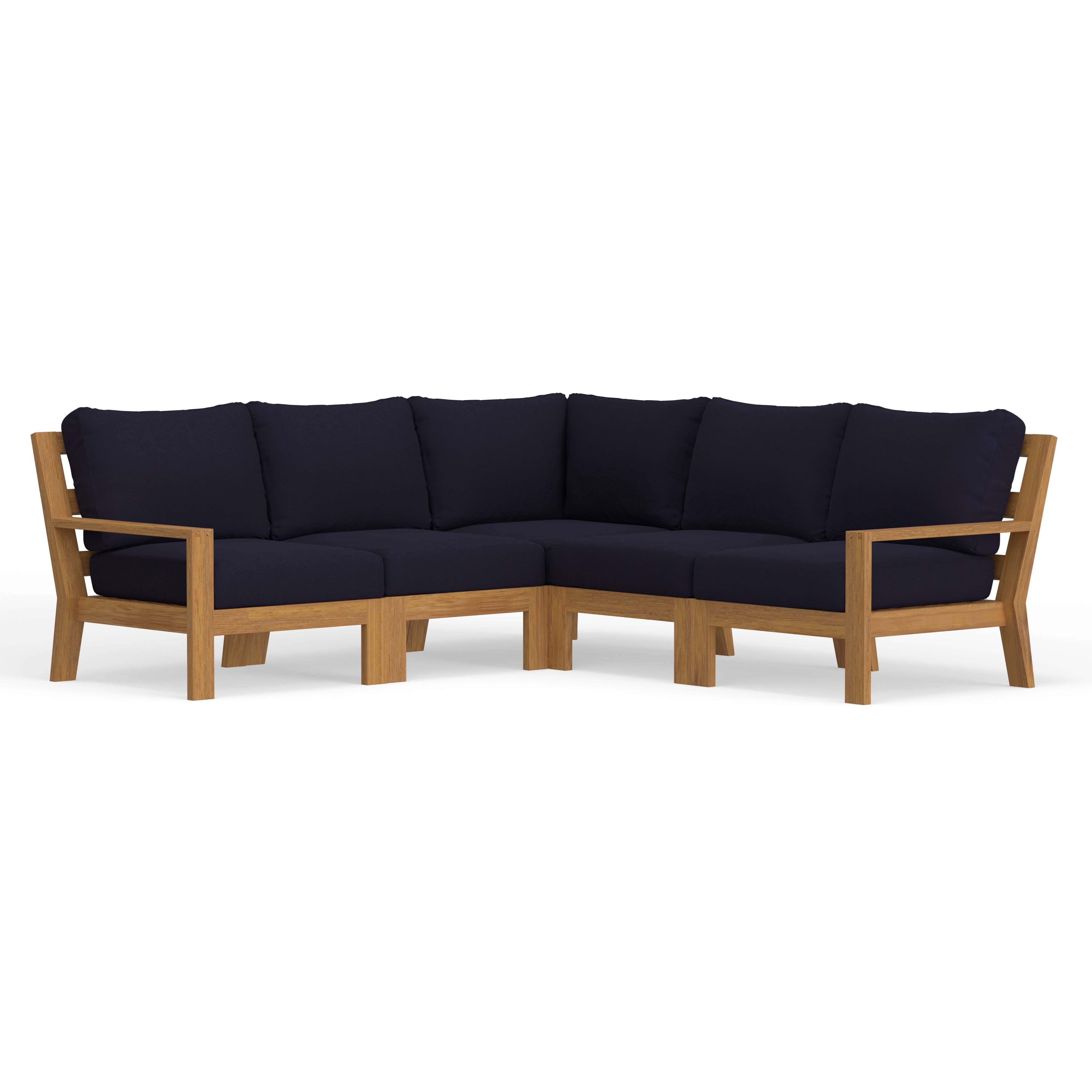 Contemporary Teak Sectional 