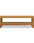 Modern Teak Outdoor Coffee Table With Shelf