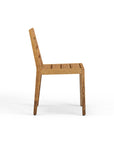 Armless Teak Outdoor Dining Chair