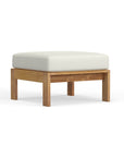 Best Luxury Outdoor Teak Ottoman With Sunbrella Cushion