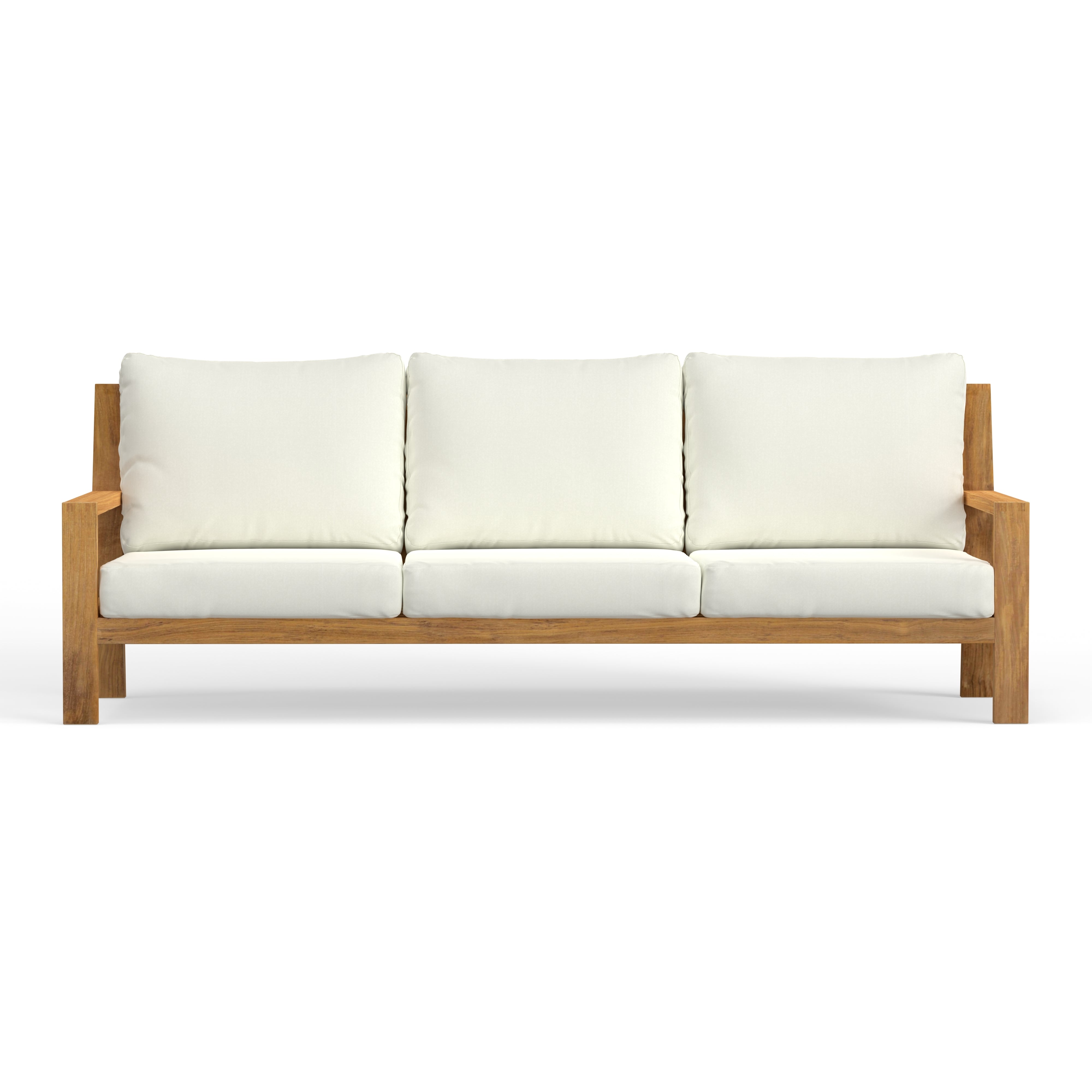 Outdoor patio sofa teak