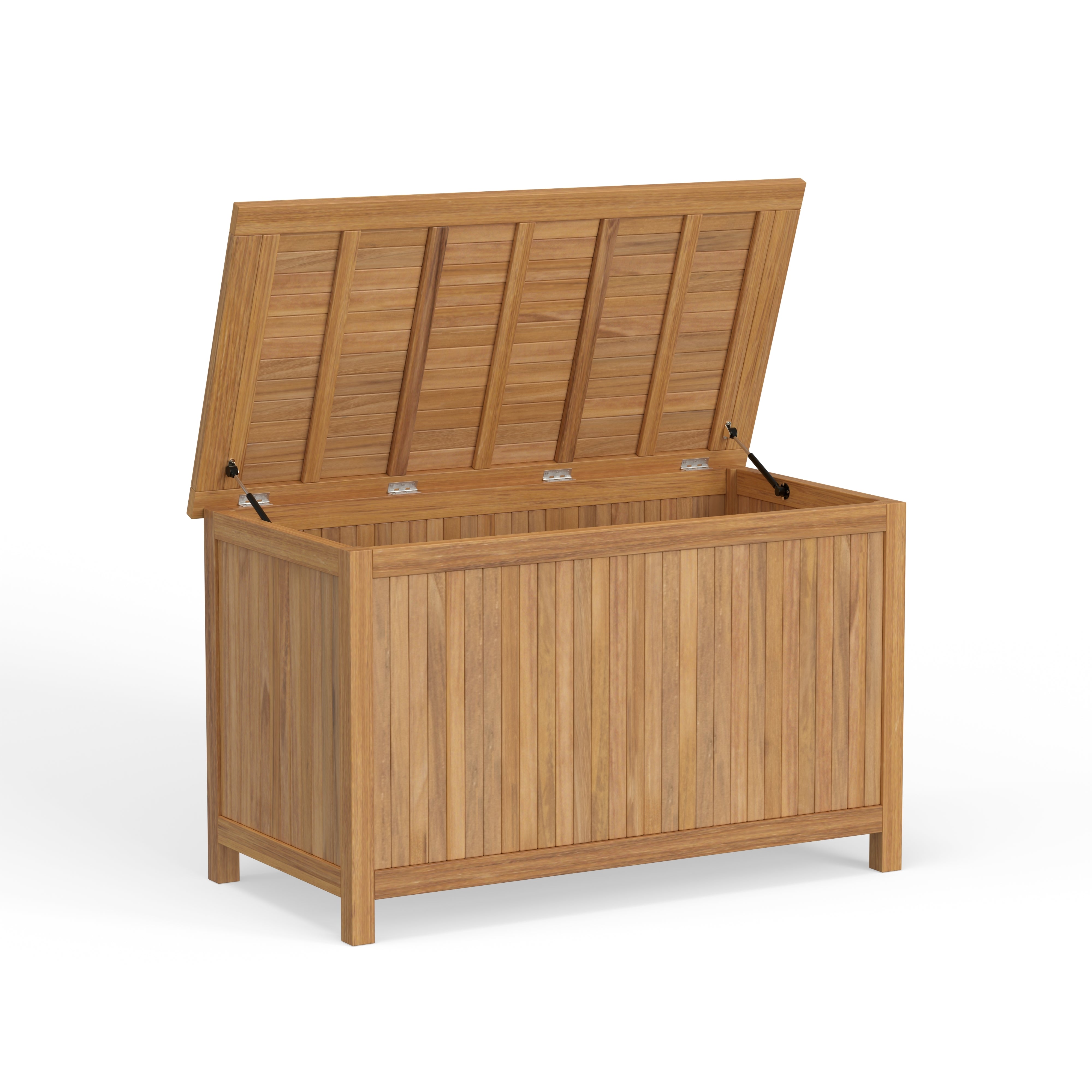 Modern Teak Outdoor Storage Box