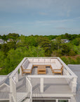 Modern Teak Wood Sectional