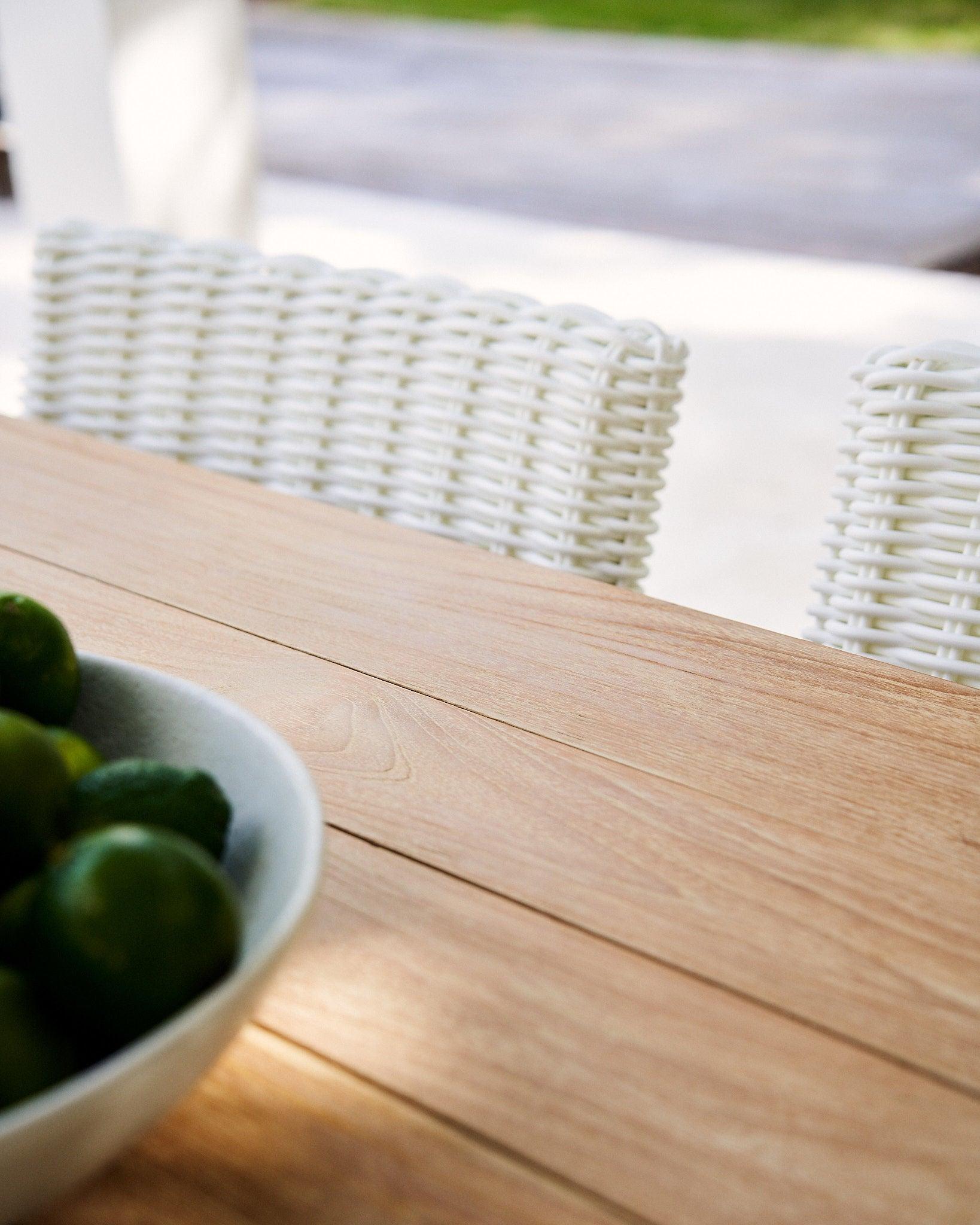 Chic Teak Trestle Dining Table