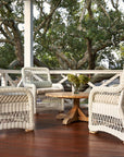 White Wicker Porch Chair