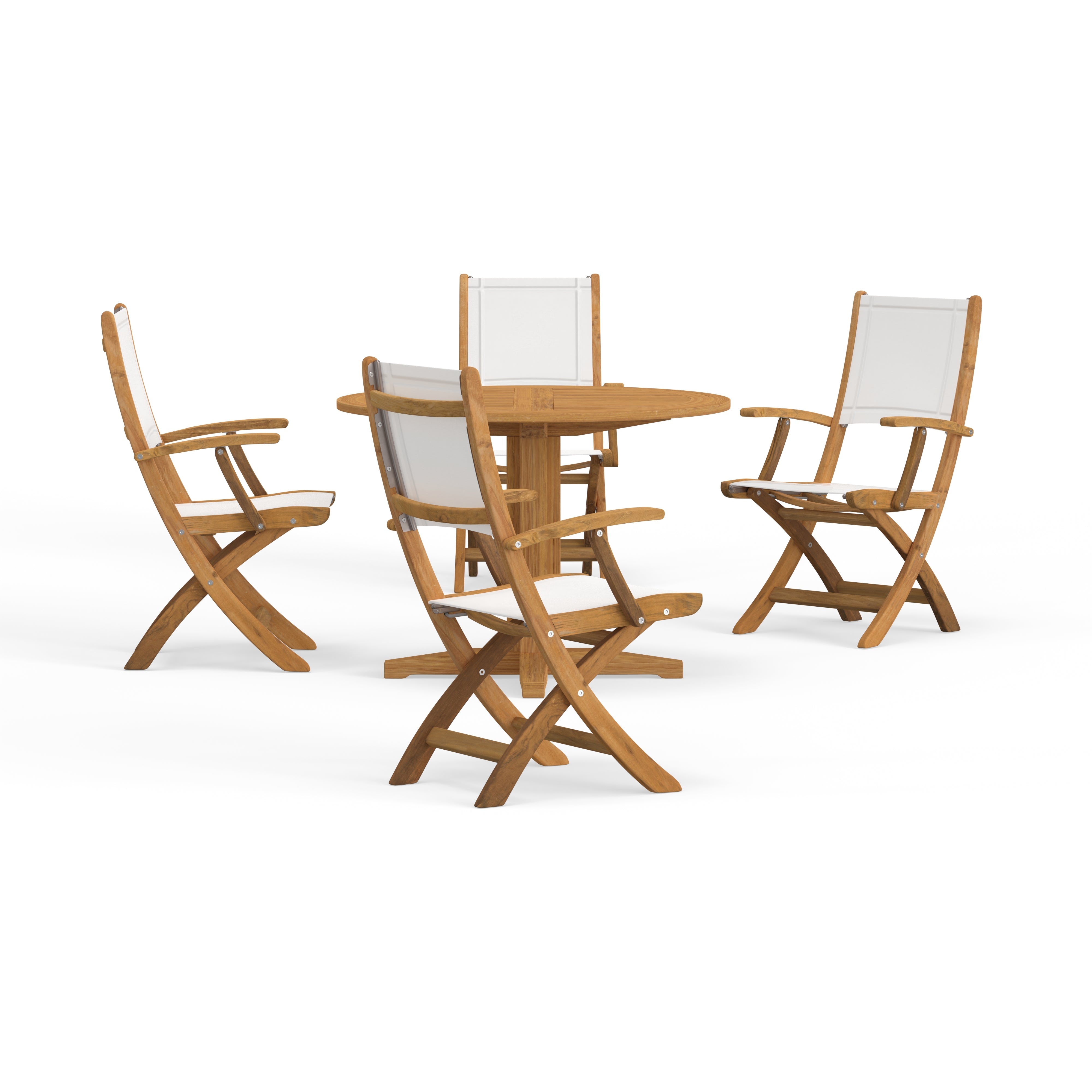 Highest Quality Outdoor Teak Table And Folding Chair Set