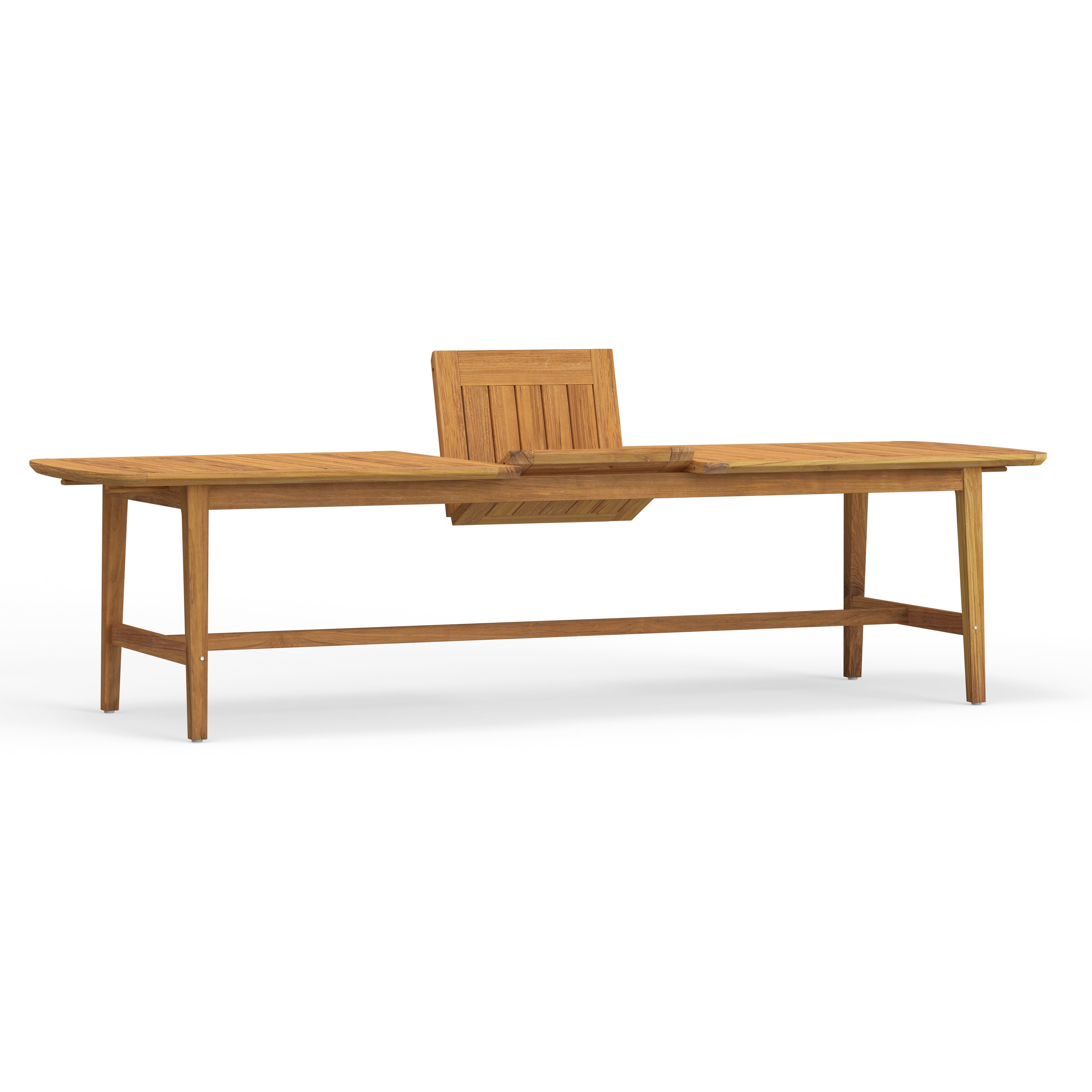 Highest Quality Teak Extension Dining Table With Hidden Leaf