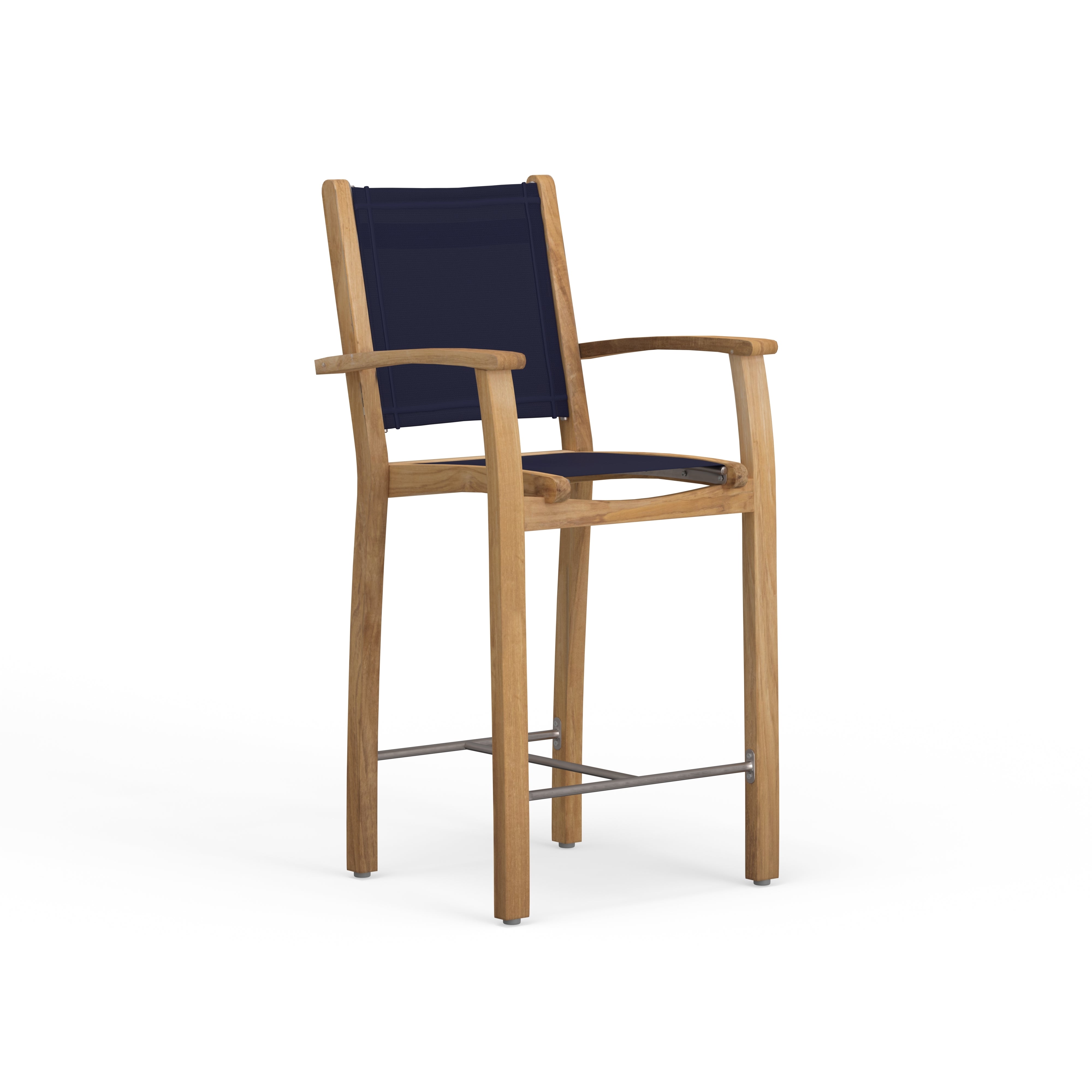 Navy Outdoor Bar Chair