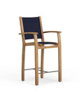 Navy Outdoor Bar Chair