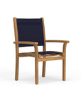 Navy Outdoor Stacking Dining Chair