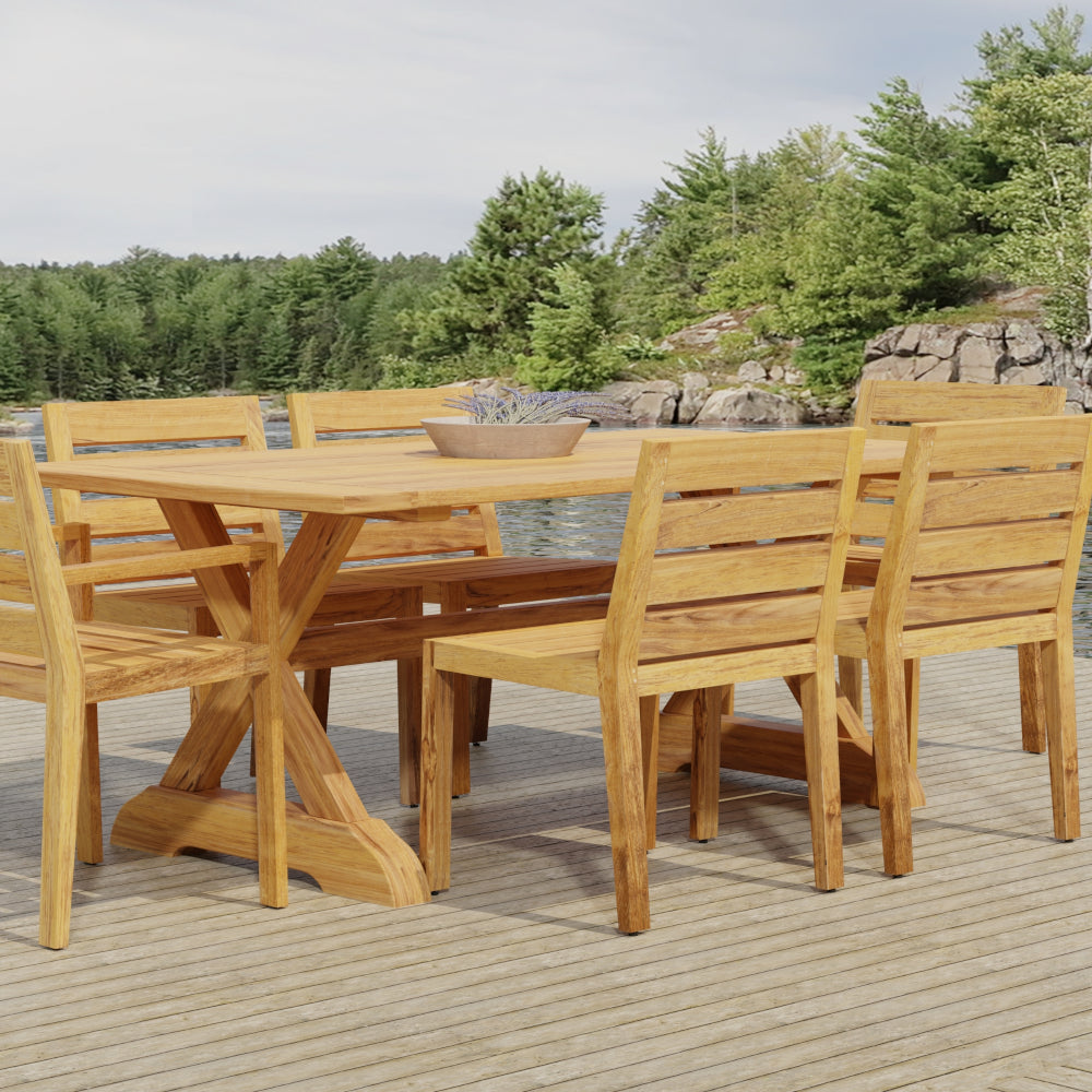 Charleston 7-Piece Trestle Dining Set