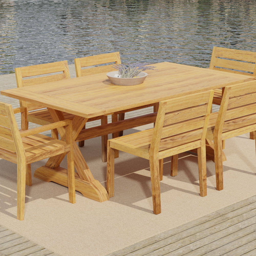 Charleston 7-Piece Trestle Dining Set