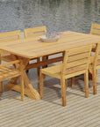 Charleston 7-Piece Trestle Dining Set