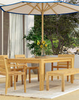 Charleston 63" 6-Piece Dining Set