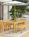 Charleston 63" 6-Piece Dining Set