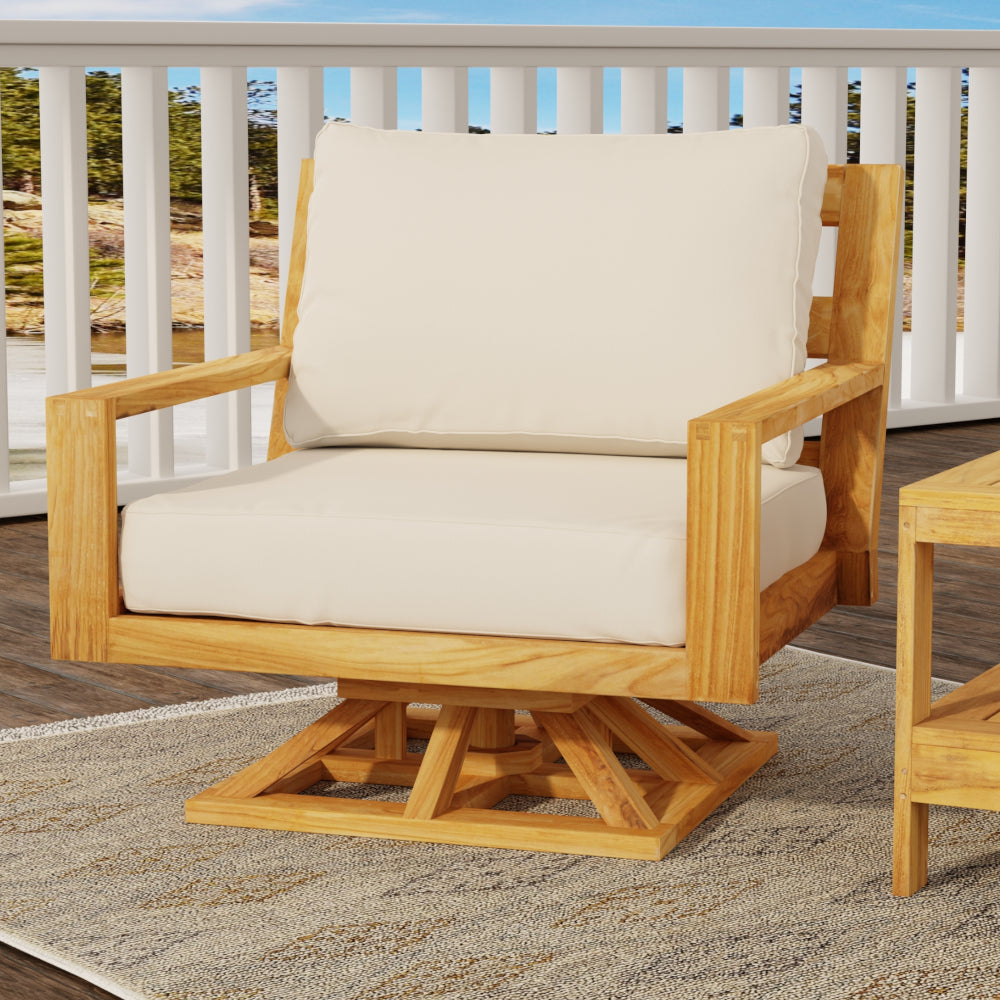 Charleston Outdoor Swivel Club Chair