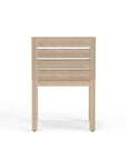 Gray Teak Wood Side Chair