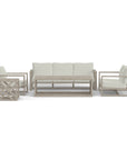 Best Quality Modern Outdoor Seating Set For Six In Weathered Gray