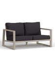 Most Comfortable Gray Teak Loveseat Set