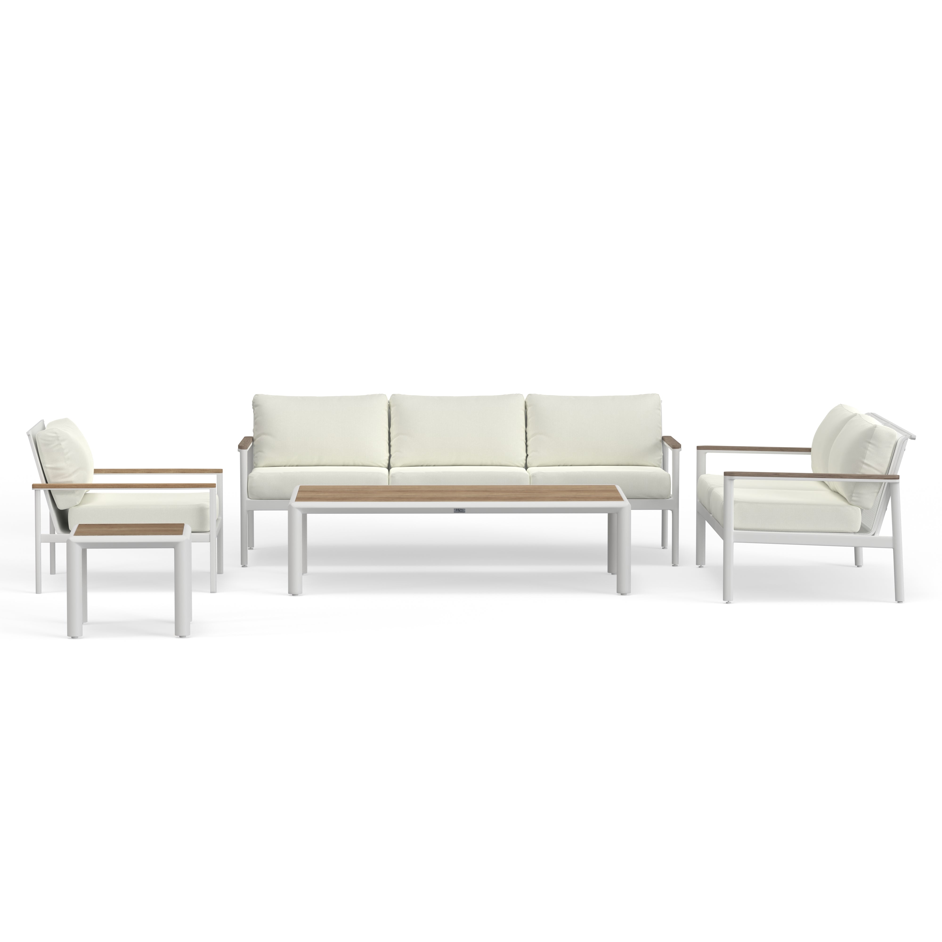 Modern White Aluminum Sofa