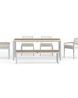 White Aluminum Dining Set