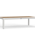 Contemporary White Aluminum Coffee Table