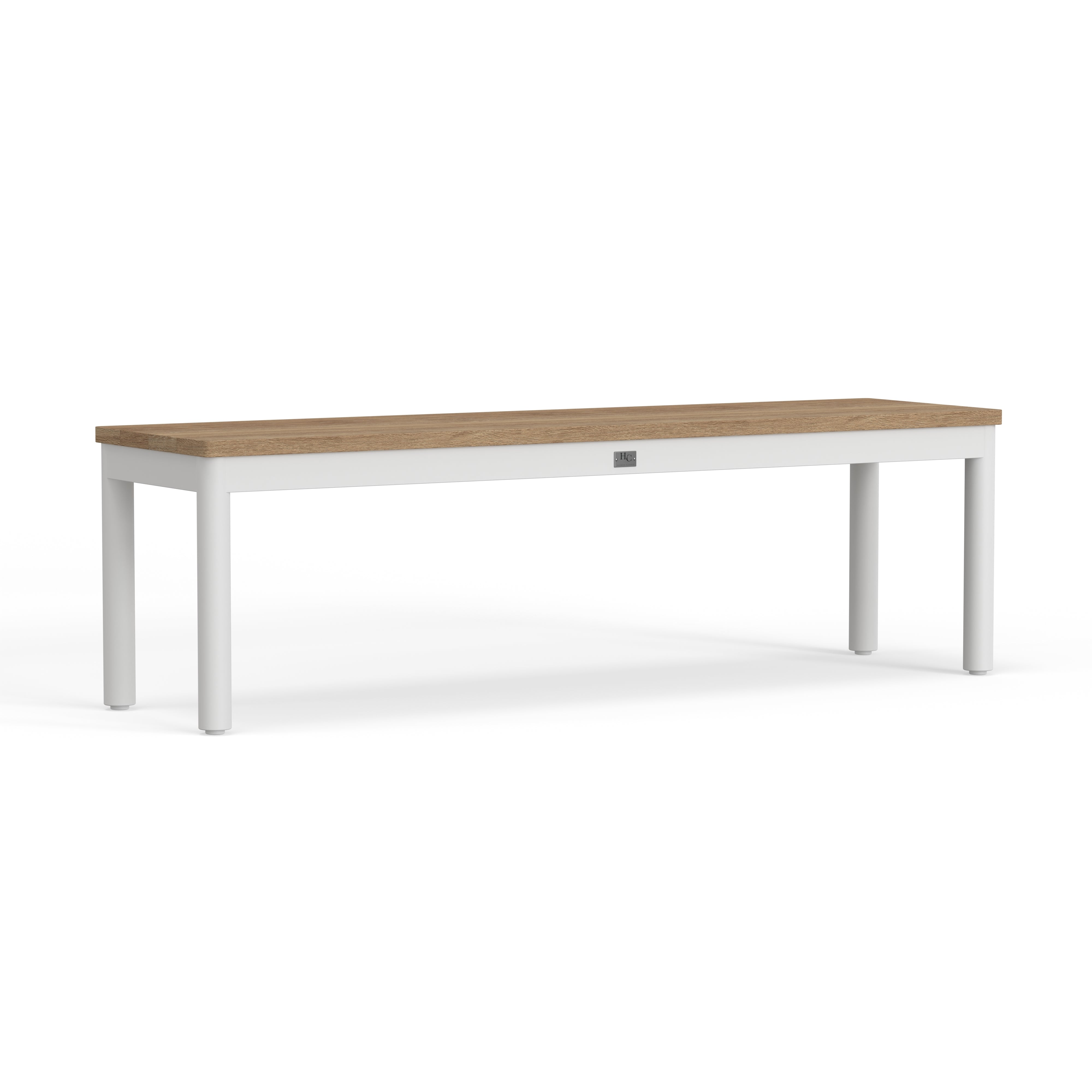 White Aluminum Bench
