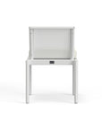 Chic White Aluminum Dining Chair