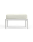 Modern White Metal Ottoman