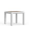 White Aluminum Side Table