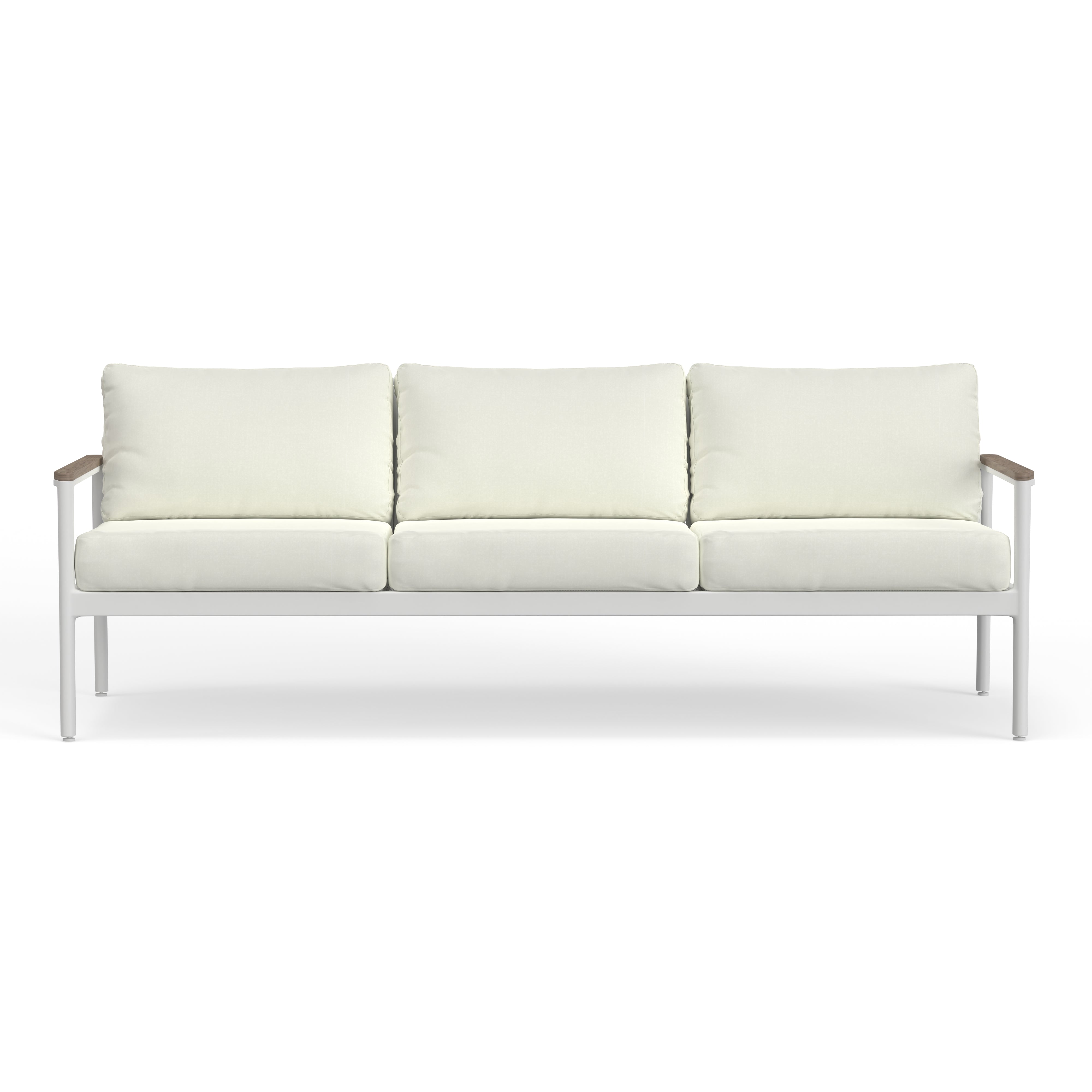 White Metal Outdoor Sofa