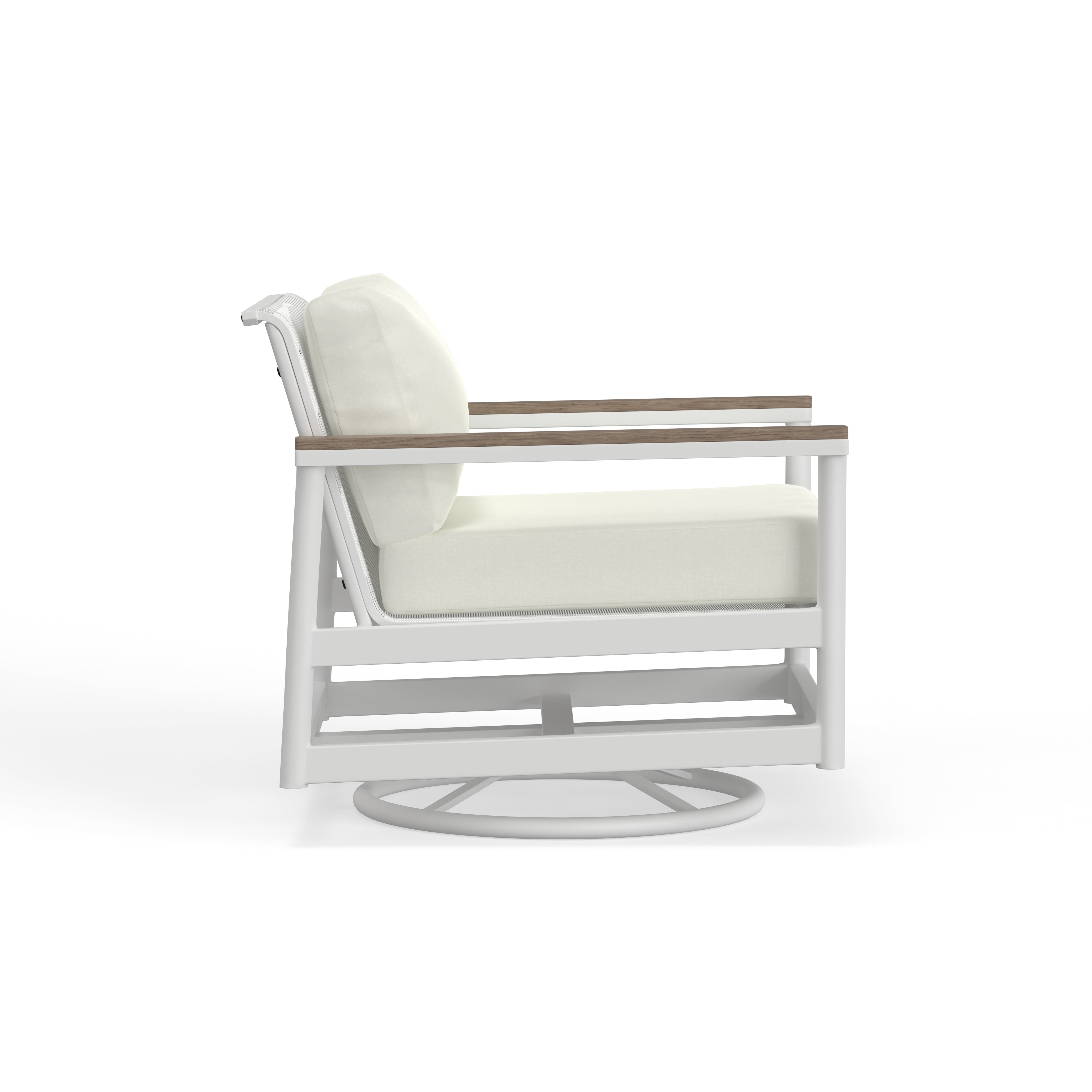 White Swivel Rocker