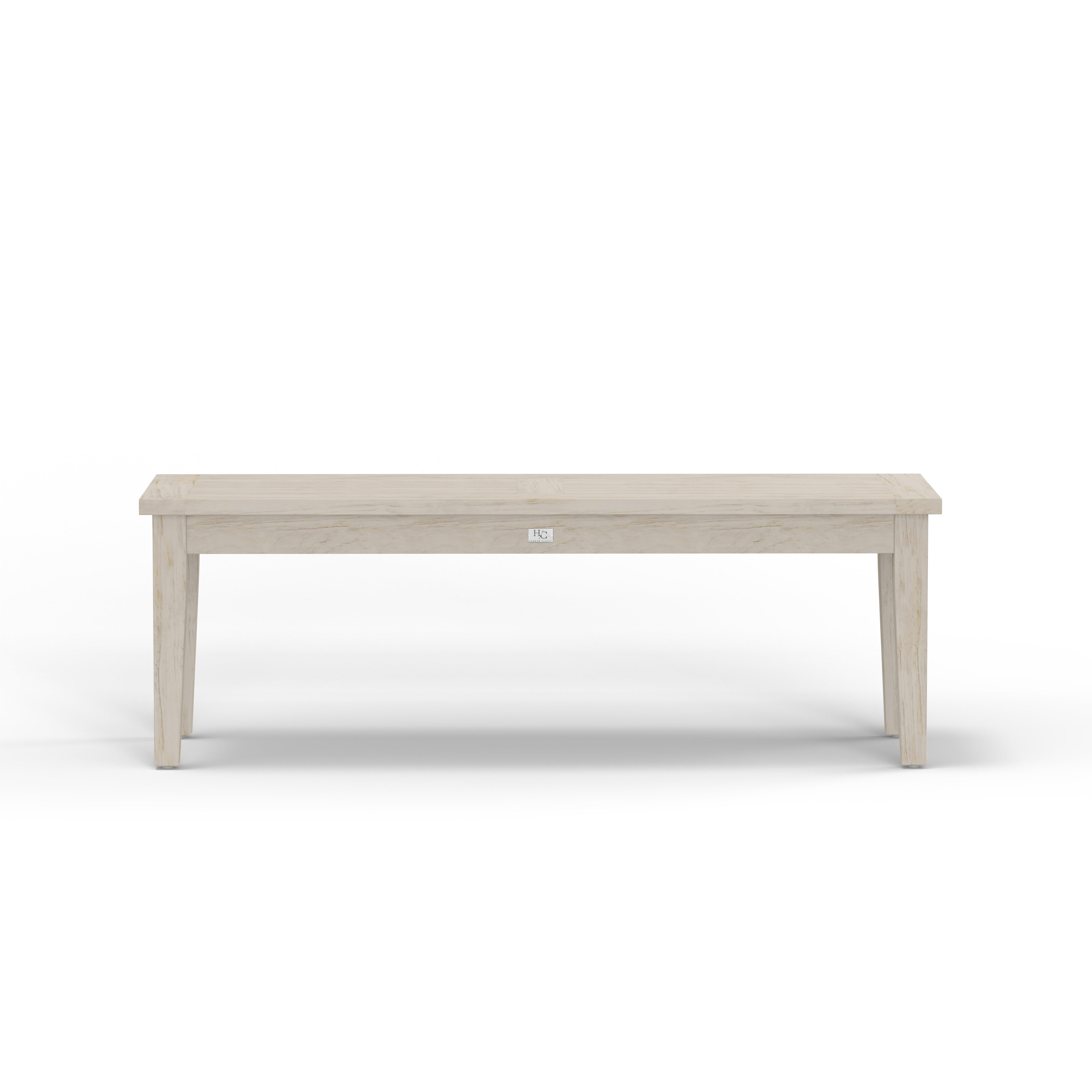 Outdoor Gray Teak Bench