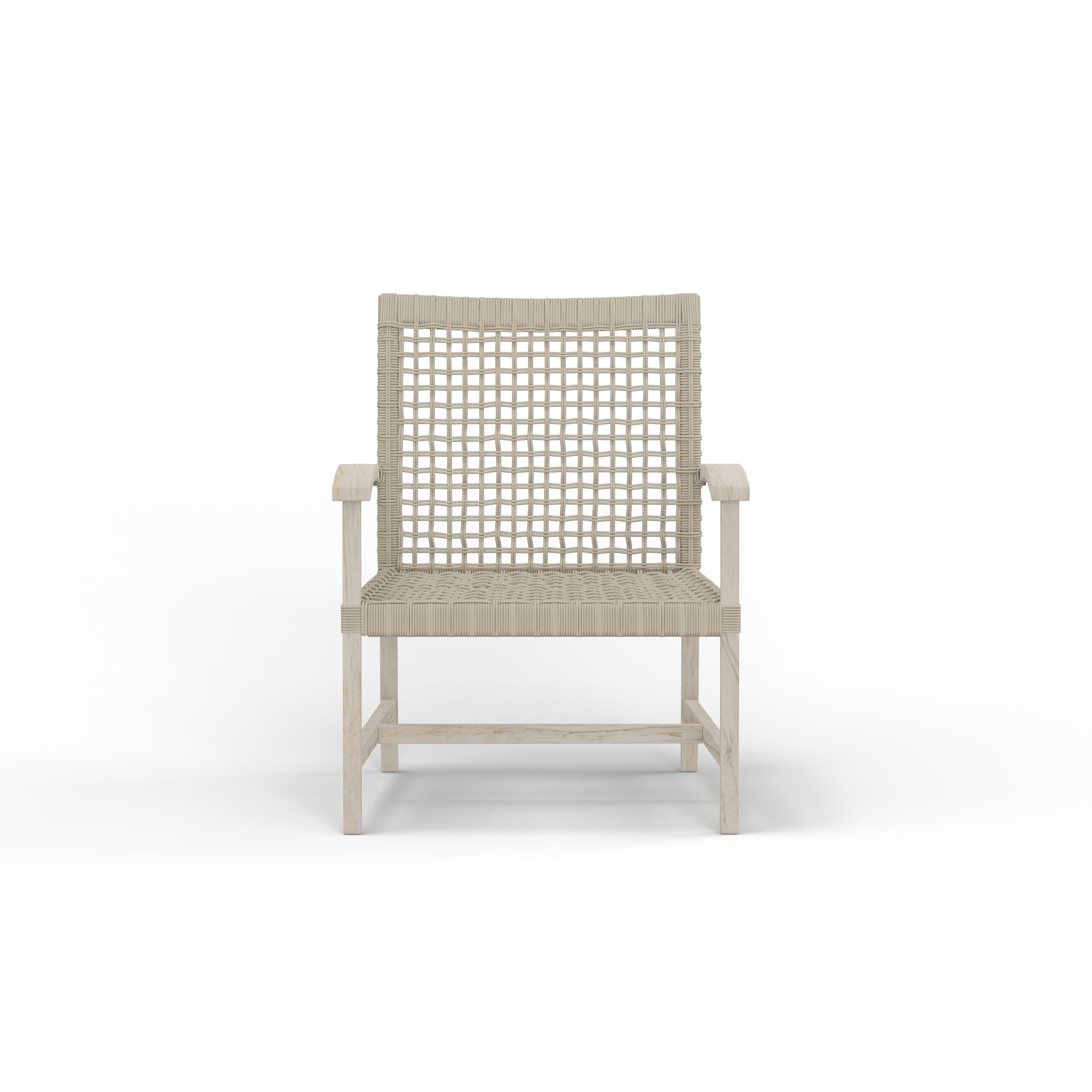 Teak And Rope Club Chair