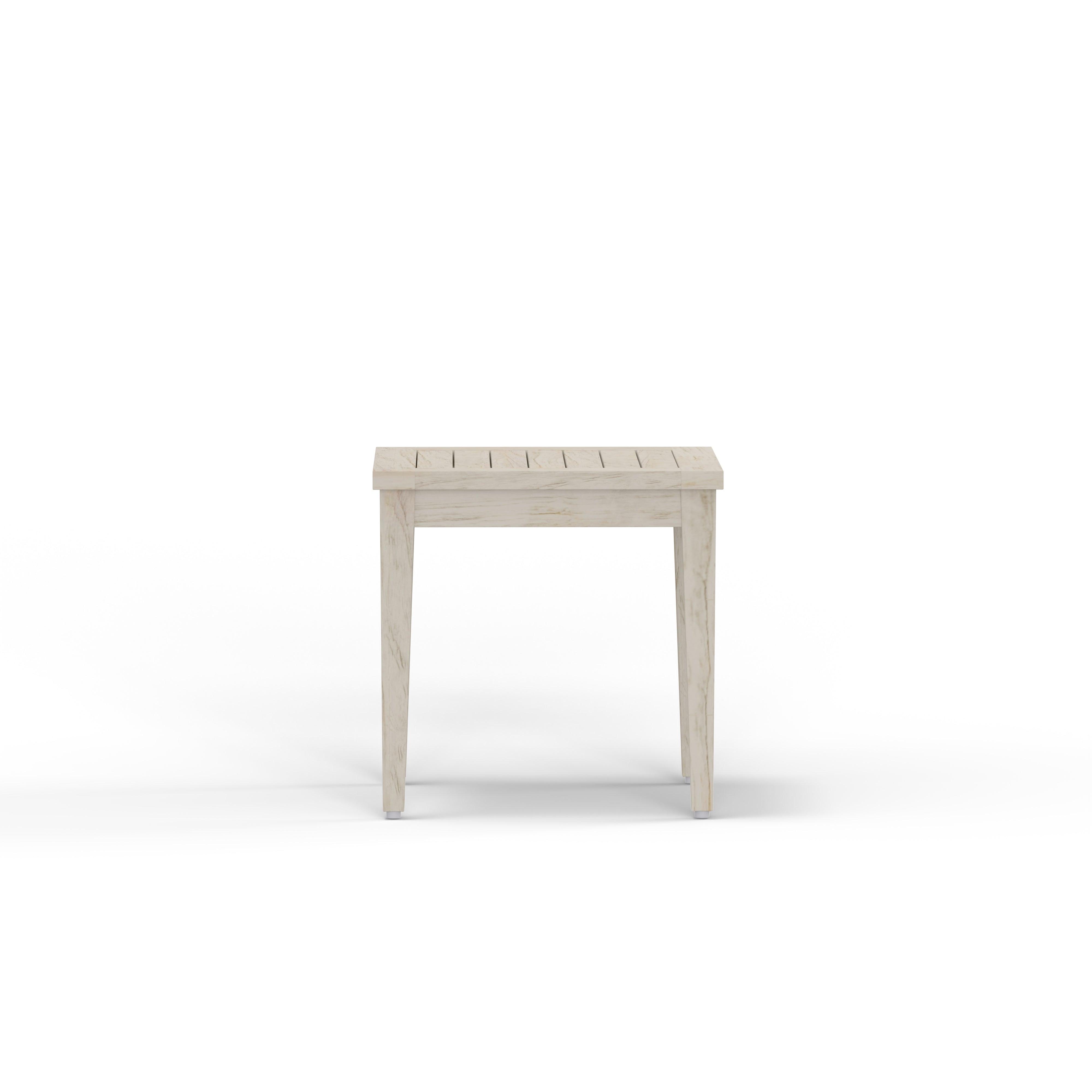 Gray Teak Accent Table