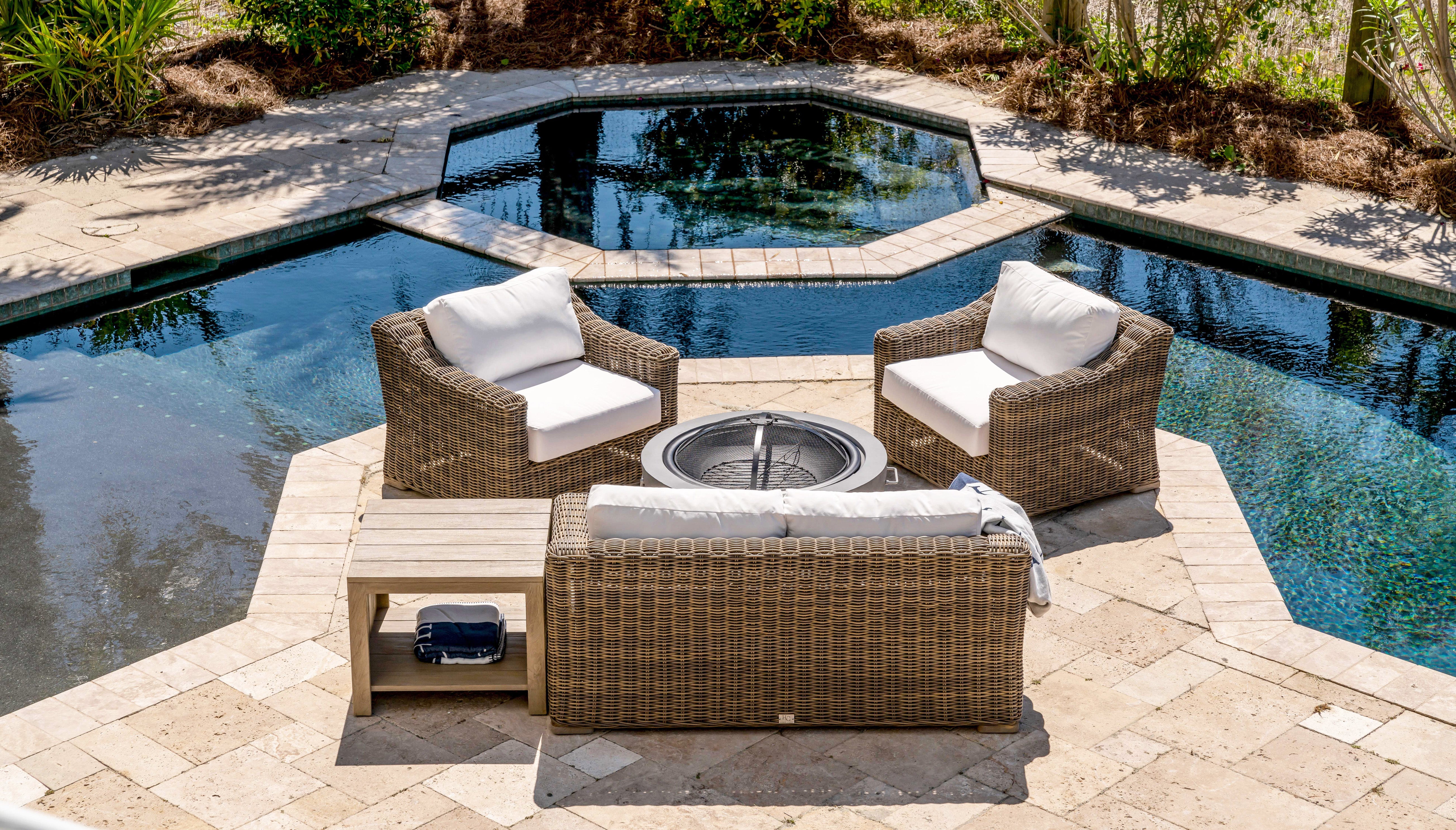 Outdoor Loveseat With Sunbrella Cushions