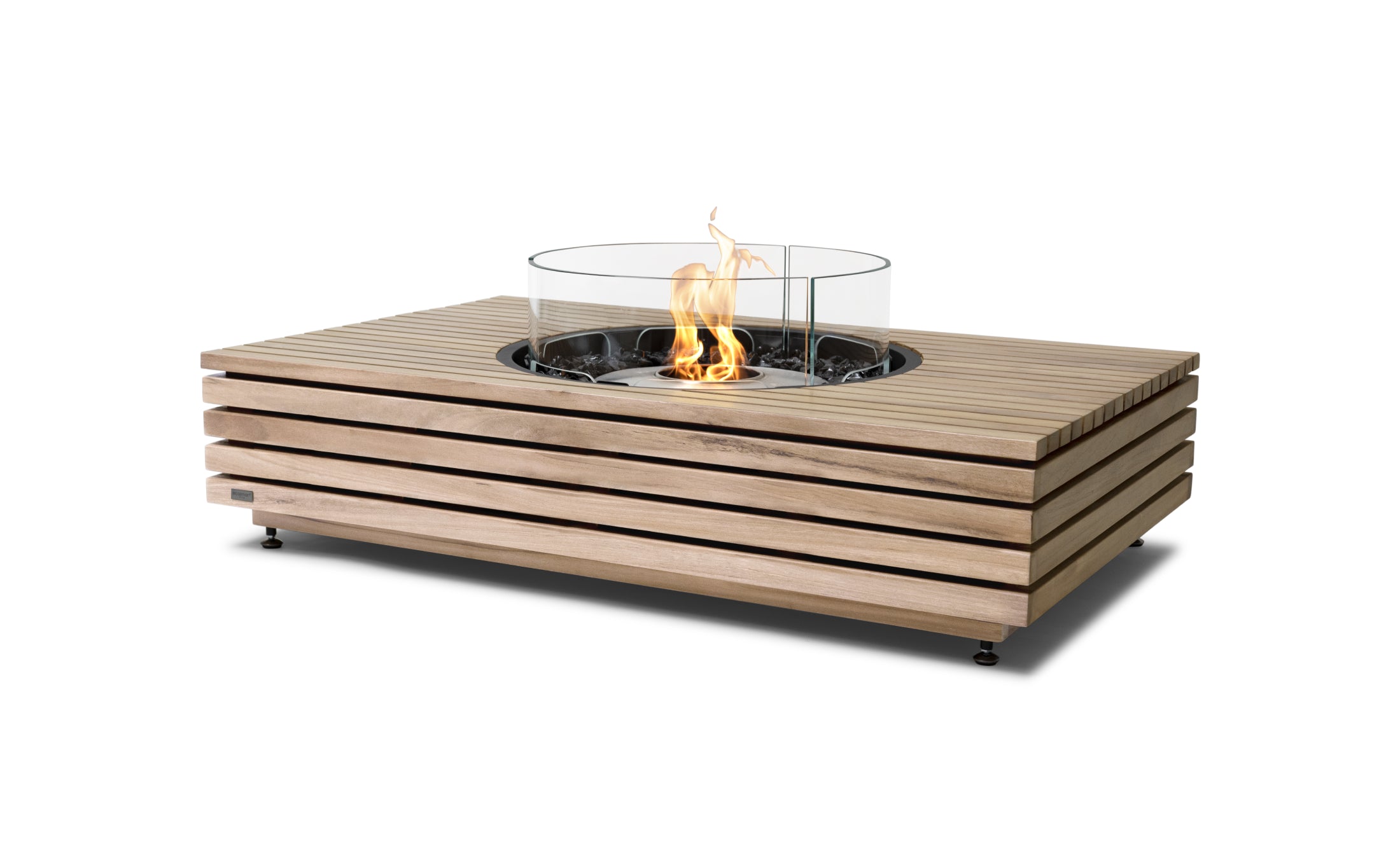 Teak Outdoor Table With Fire Pit