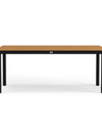 Outdoor Powder Coated Black Aluminum Dining Table