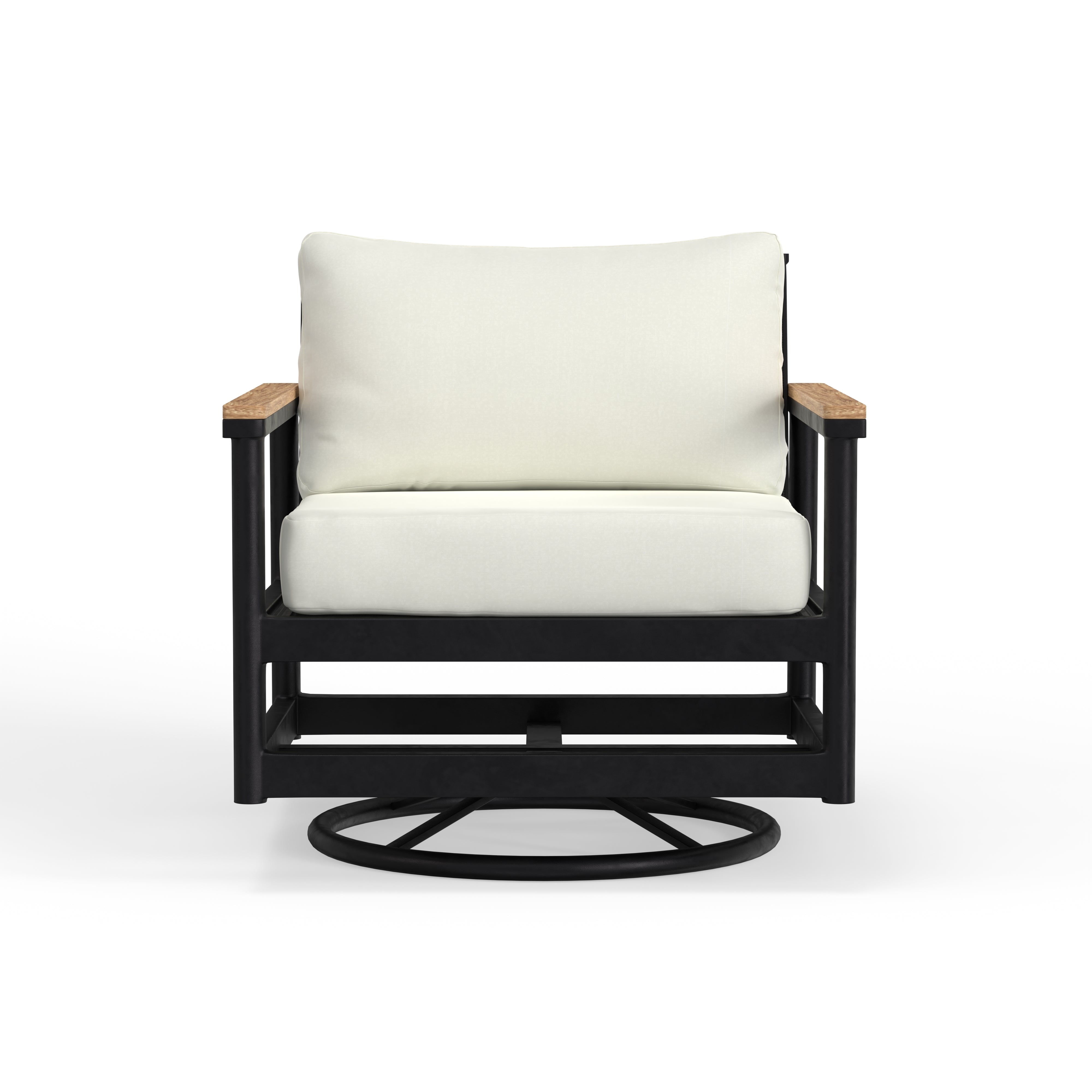 Black Aluminum Chair That Swivels