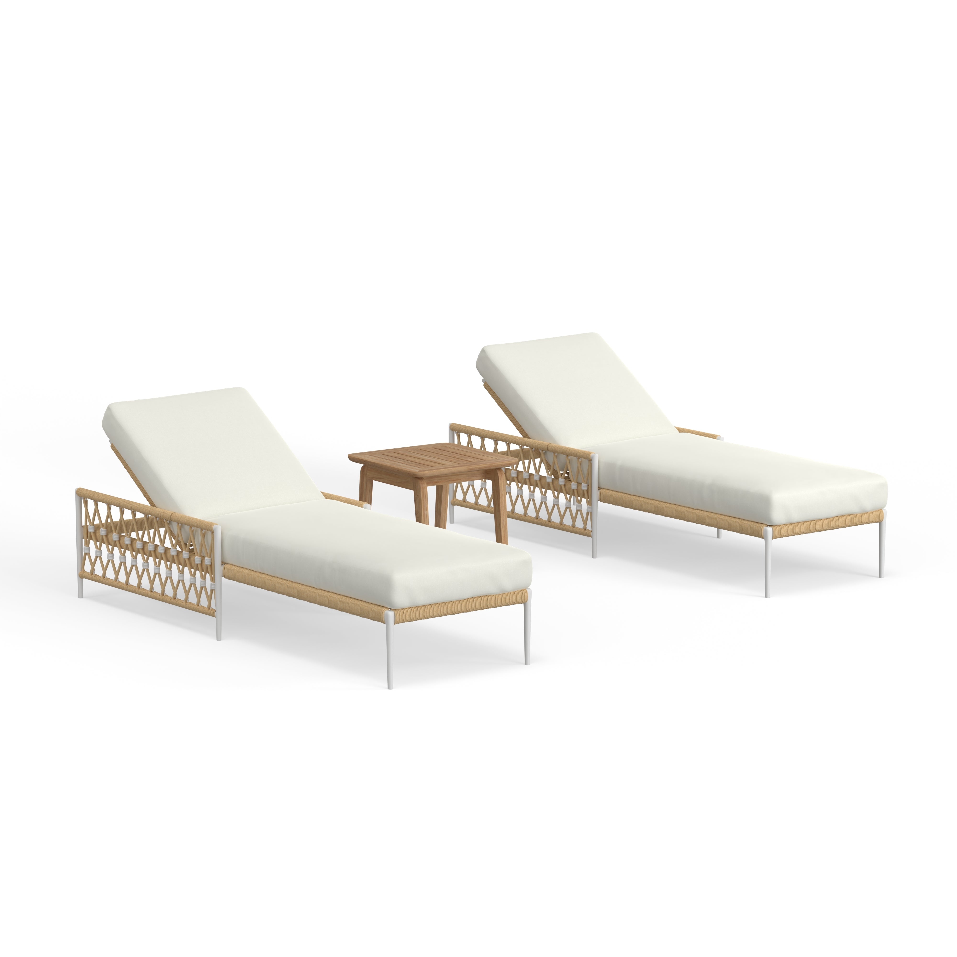 Highest Quality Aluminum Outdoor Chaise Lounge Set