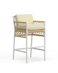 Modern White Aluminum Bar Stool