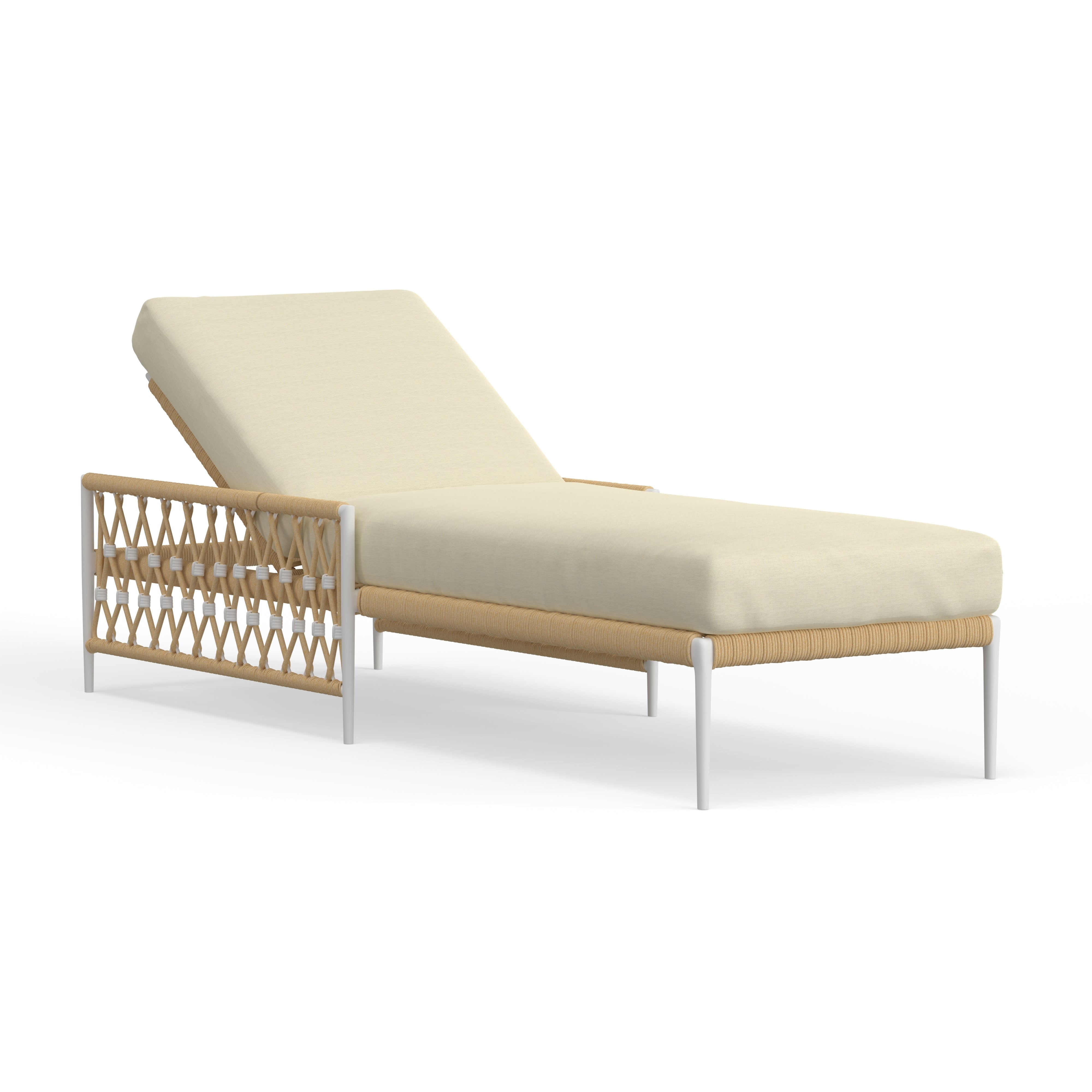 White Chaise Lounge For Outside