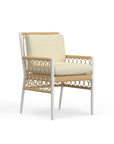 Contemporary White Aluminum Outdoor Chair