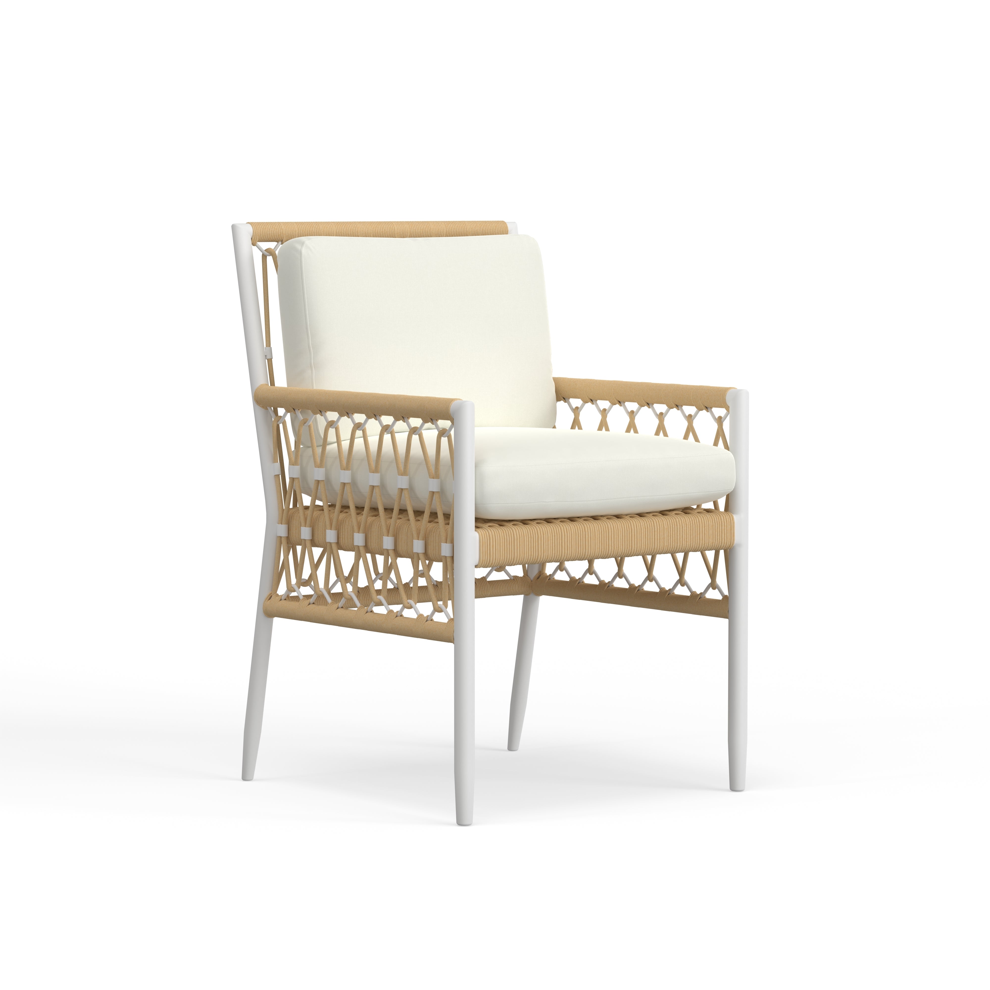 White Aluminum Dining Set