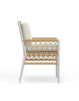 Modern White Aluminum Dining Chair