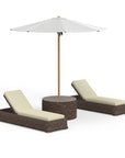 Modern Wicker Chaise Lounge