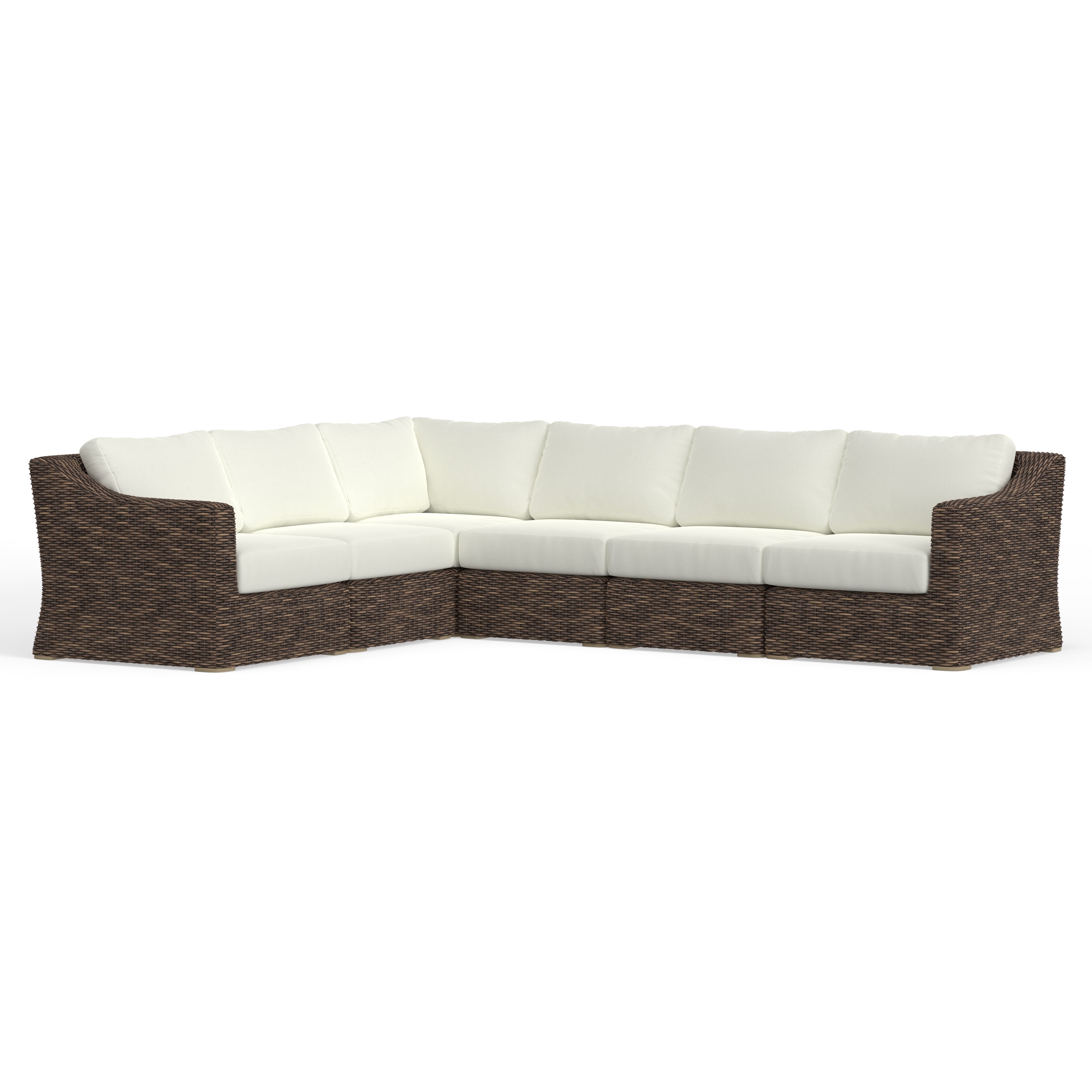 6 Piece Wicker Sectional