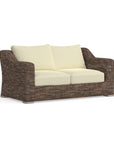 Neutral Color Wicker Outdoor Sofa