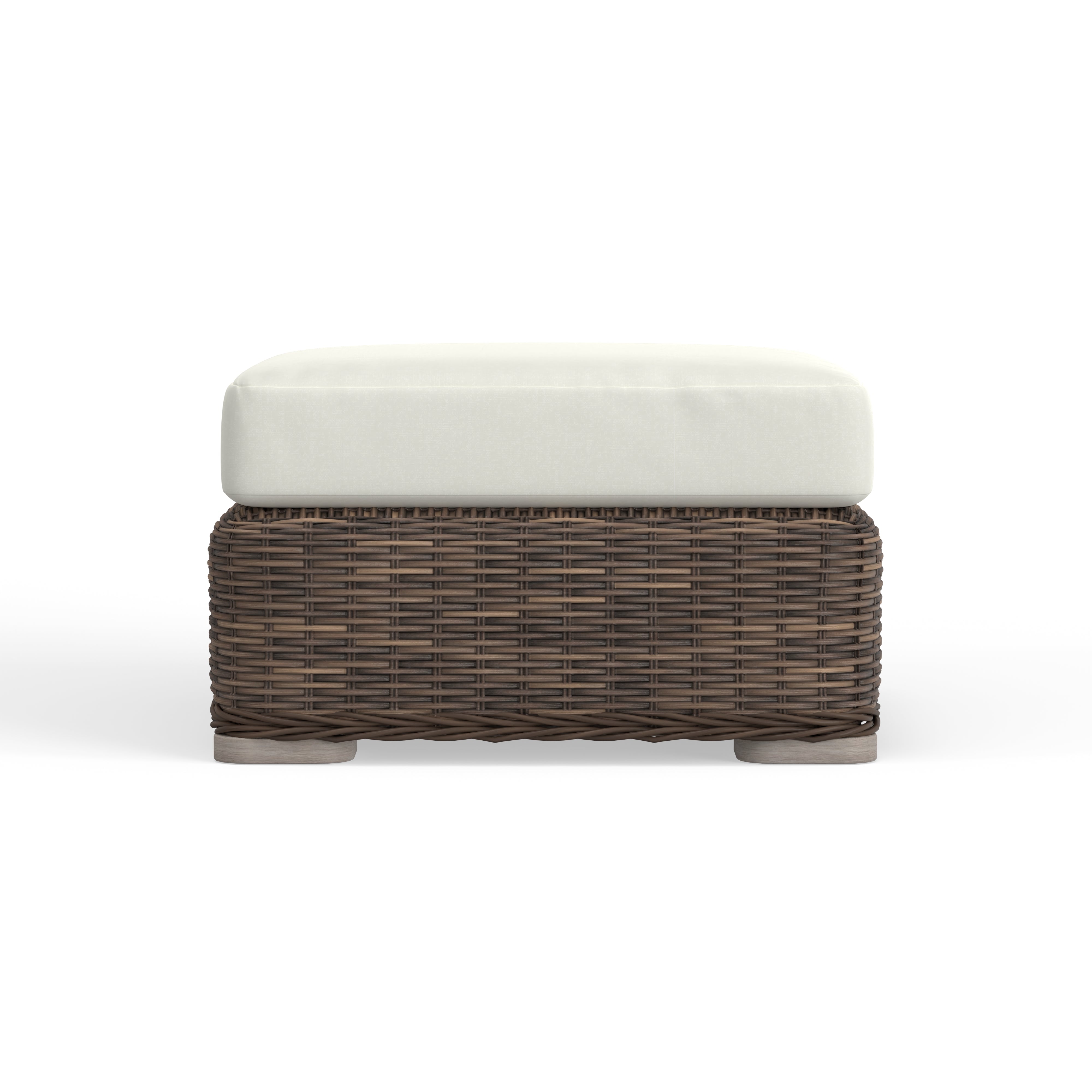 Most Beautiful Wicker Ottoman For Outdoors